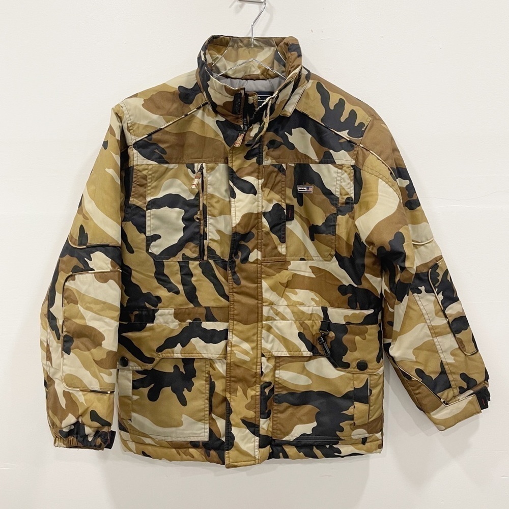 London Fog Heavyweight Camo Print Snow Jacket Boys Kods Medium 10-12 Winter